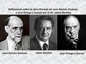 Reflexiones sobre la obra literaria de Juan Ramón Jiménez, José Ortega ...