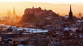 Castillo de Edimburgo, Escocia, Reino Unido, ciudad, casas, edificios ...