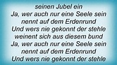 Schiller - Ode An Die Freude Lyrics - YouTube