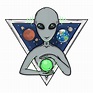 Ilustración de dibujos animados extraterrestre | Vector Premium