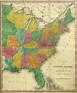 Map Of The United States, 19th Century Engraving Drawing by Litz ...