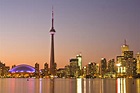 Panoramic reflection photography of CN Tower, Toronto, Canada HD ...