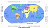 4 Free Printable World Map with Hemisphere Map in PDF | World Map With ...
