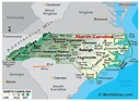 Mapas de Carolina del Norte - Atlas del Mundo