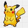 #25 Pikachu | Pixel art pokemon, Pixel art, Minecraft pixel art