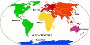 le terre emerse formano 4 continenti fra loro staccati paragonabili ad ...