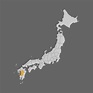 Kumamoto prefecture highlight on the map of Japan 8296173 Vector Art at ...