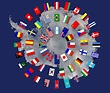 Antarctica World Map With Countries Flags | Images and Photos finder