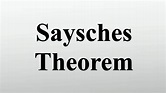 Saysches Theorem - YouTube