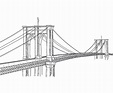 Brooklyn Bridge Silhouette Graphic