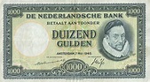 1000 Dutch Guilders banknote (Willem de Zwijger) - Exchange yours
