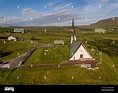 Lagafellskirkja Church, Mosfellsbaer, Iceland Stock Photo - Alamy