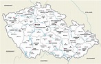 Mapa de ciudades de República Checa - OrangeSmile.com