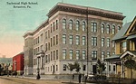 Vintage Postcard 1912 Technical High School Building Scranton ...