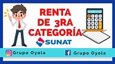 RENTA DE 3RA CATEGORÍA = RENTAS EMPRESARIALES / SUNAT 2021 - YouTube