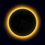 Eclipse solar total, eclipse de sol. ilustración vectorial | Vector Premium
