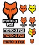 Fox Racing 14935-009-NS Decal Track Pack Vinyl Orange Fox Moto-X Logo ...