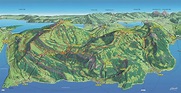 BERGFEX: Panoramakarte Rigi: Karte Rigi - Alm - Rigi in 2021 ...