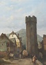 Lot - Lewis John Wood, (British, 1813-1901), Braubach on the Rhine, oil ...