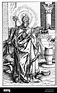 Arnulf of Metz, circa 582 - 18.7.640, saint, bishop of Metz since 610 ...