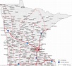 Minnesota State Map With Cities - Shari Demetria