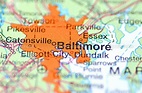 Baltimore, Maryland in the USA on the map – Stock Editorial Photo ...