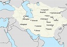 Map of Timurid dynasty (1370-1506) | North africa, Map, 15th century