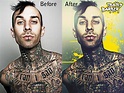Travis barker Before and after by Angust on DeviantArt