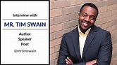 Interview with Author, Speaker, Poet Mr. Tim Swain - YouTube