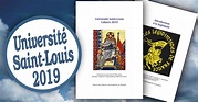 Publication des Cahiers de l’Université Saint-Louis 2019 - UCLF