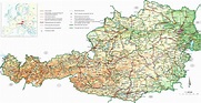 Maps of Austria | Detailed map of Austria in English | Tourist map (map ...