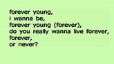 Forever Young- One Direction Lyrics :) - YouTube