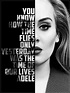Adele art photoshop typography someone like you lyrics singer ...