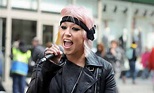 X Factor runner up Amelia Lily performs in Church Street, Liverpool ...