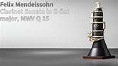 [클라리넷]Felix Mendelssohn Clarinet Sonata in E flat major, MWV Q15 - YouTube