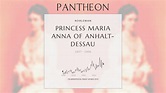 Princess Maria Anna of Anhalt-Dessau Biography - Princess Friedrich ...