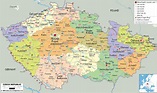 Detailed Political Map of Czech Republic - Ezilon Maps