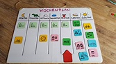 Wochenplaner mit Magneten für Kinder basteln - dorfmama.de | Kinder ...