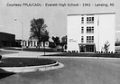 Everett High School-1961-front-JQ02x090-from CADL-Lansing, MI | Lansing ...