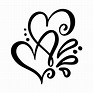 Interlocking Hearts Vector at Vectorified.com | Collection of ...