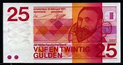 Netherlands currency 25 Gulden banknote of 1971 Jan Pieterszoon ...