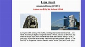 Lion Heart By Amanda Chong, Annotated - YouTube