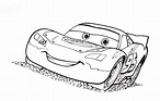 Dibujos animados para colorear – Cars, para niños pequeños.