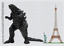 size comparison in meters of Godzilla Earth : GODZILLA