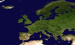 Large detailed satellite map of Europe | Europe | Mapsland | Maps of ...