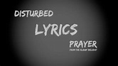 'PRAYER' by Disturbed - Lyric Video (HQ + HD) - YouTube