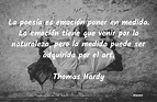 Thomas Hardy: La poesía es emoción poner e