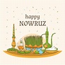 Hand-drawn happy nowruz day concept | Free Vector