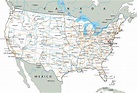 Map Of Usa Highways And Cities – Topographic Map of Usa with States