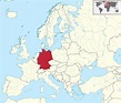 Germany on world map: surrounding countries and location on Europe map
